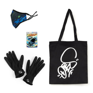 Package: Mask + Gloves + Stickers + Bag